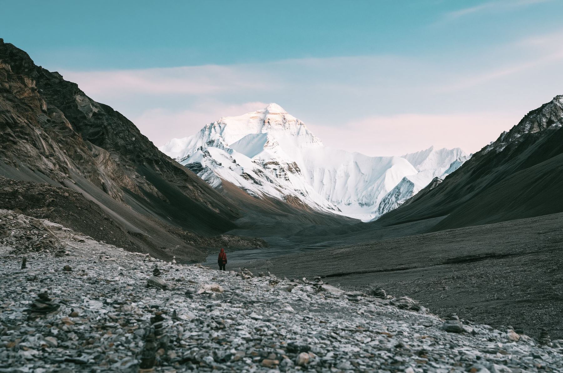 Mount Everest at sunrise
